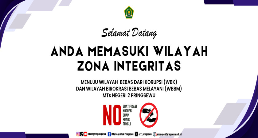 MTs NEGERI 2 PRINGSEWU SEBAGAI MADRASAH PILOT PROJECT PMPZI TAHUN 2025